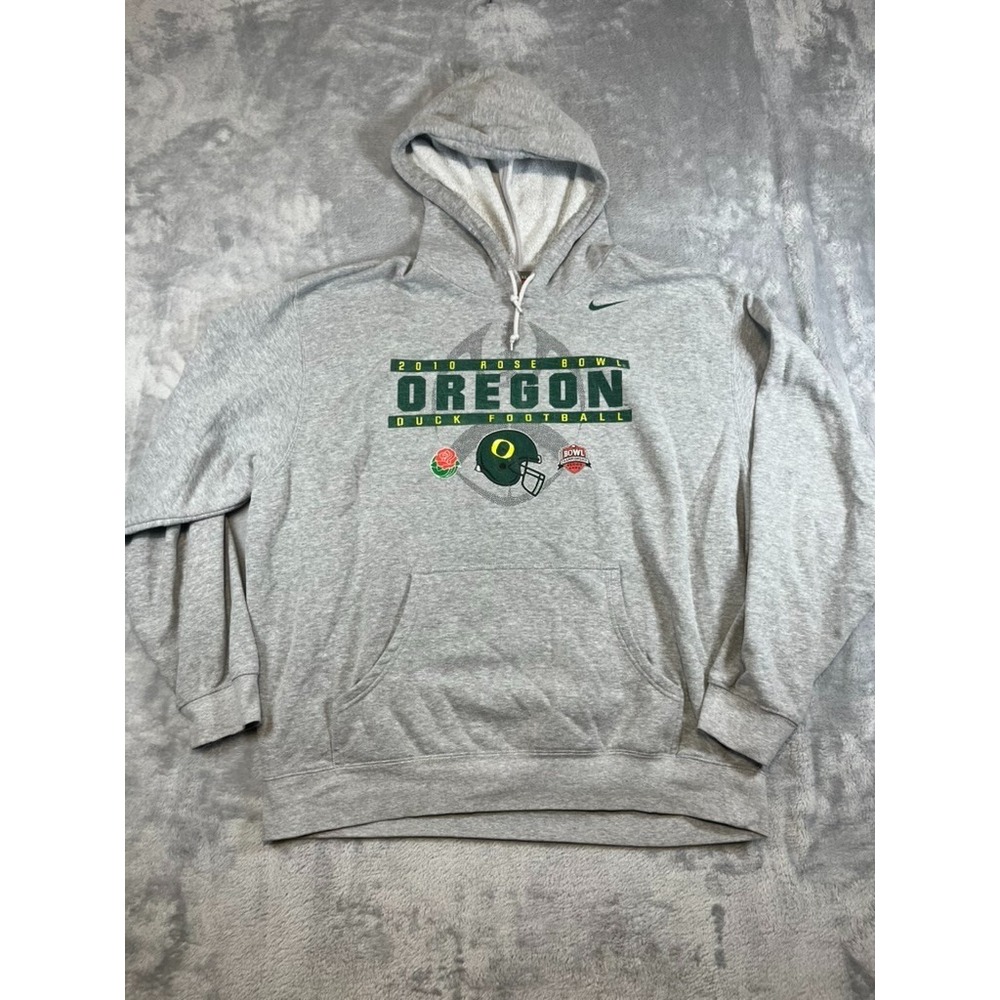 VTG Oregon Ducks Nike Swoosh Men's Hoodie Size XXL Rose Bowl Duck Football